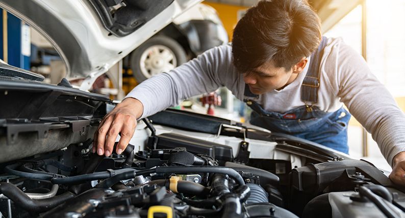 Mechanical repairs in the collision process